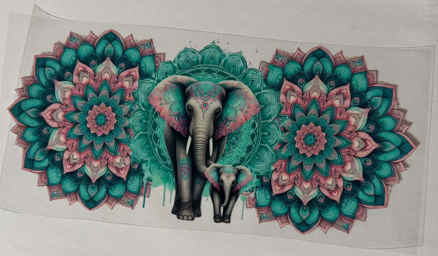 Teal elephant