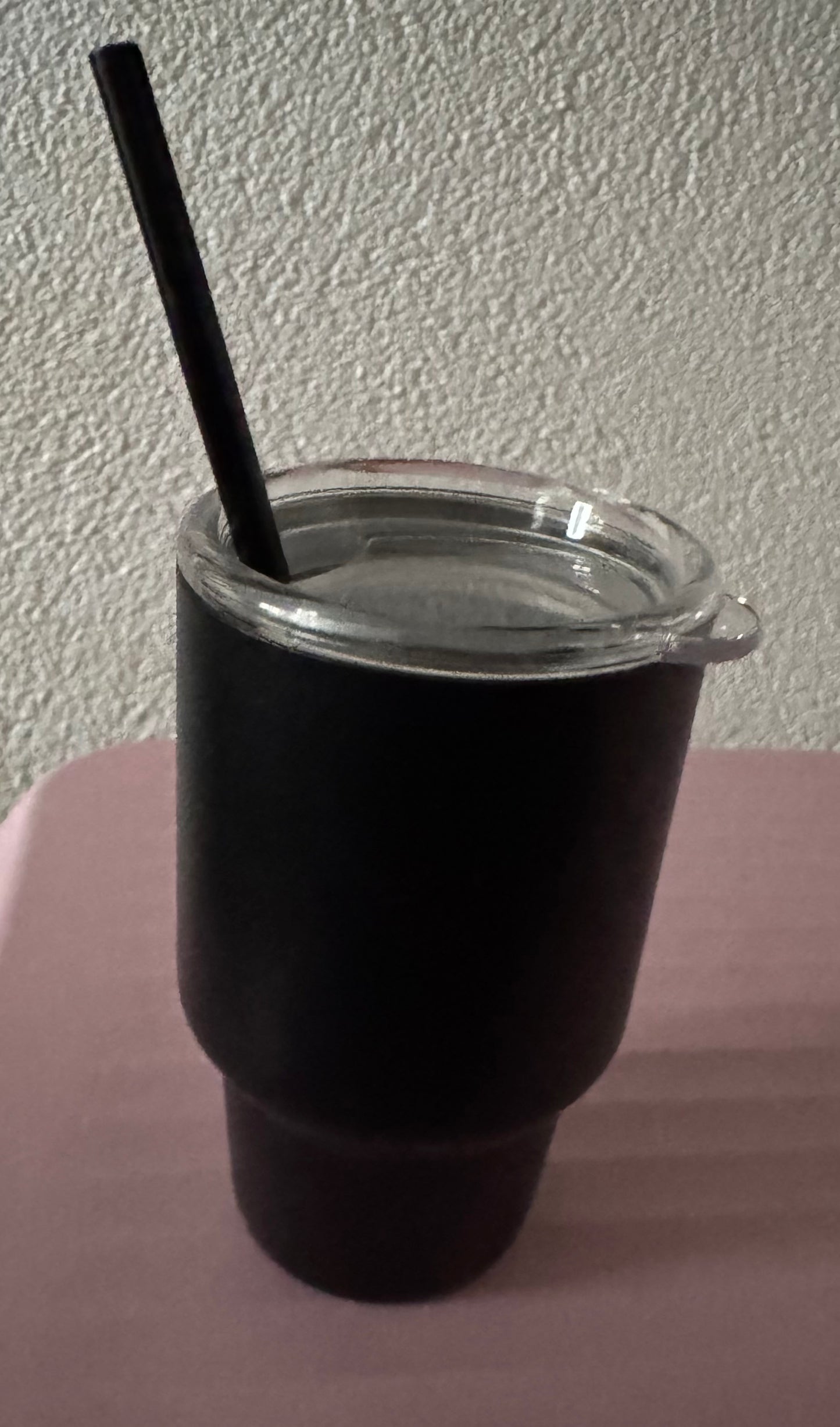 3oz stainless steel tumbler black