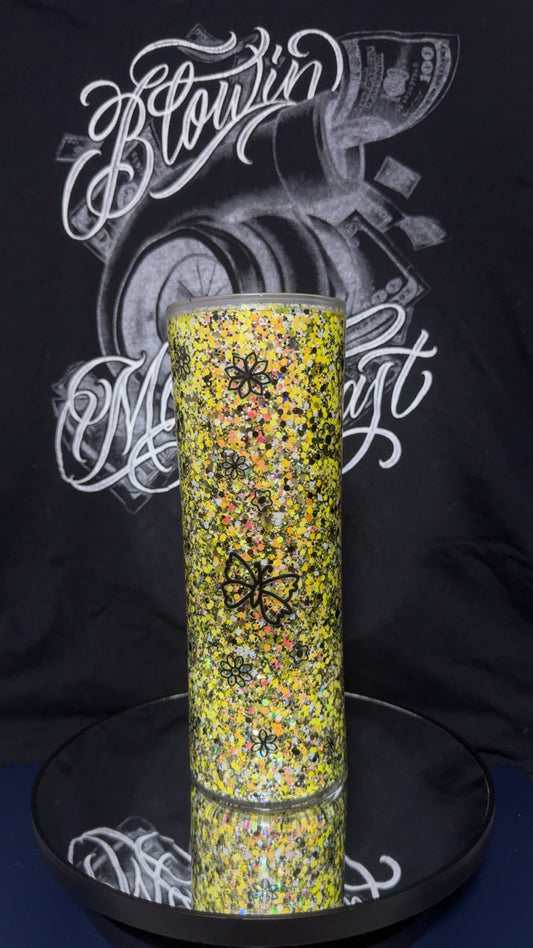 flower/butterfly  tumbler