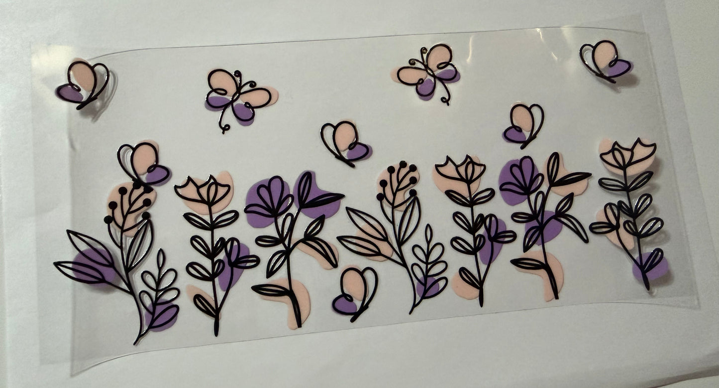 Flowers and butterflies