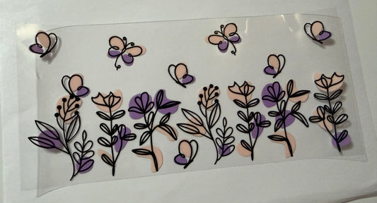 Flowers and butterflies