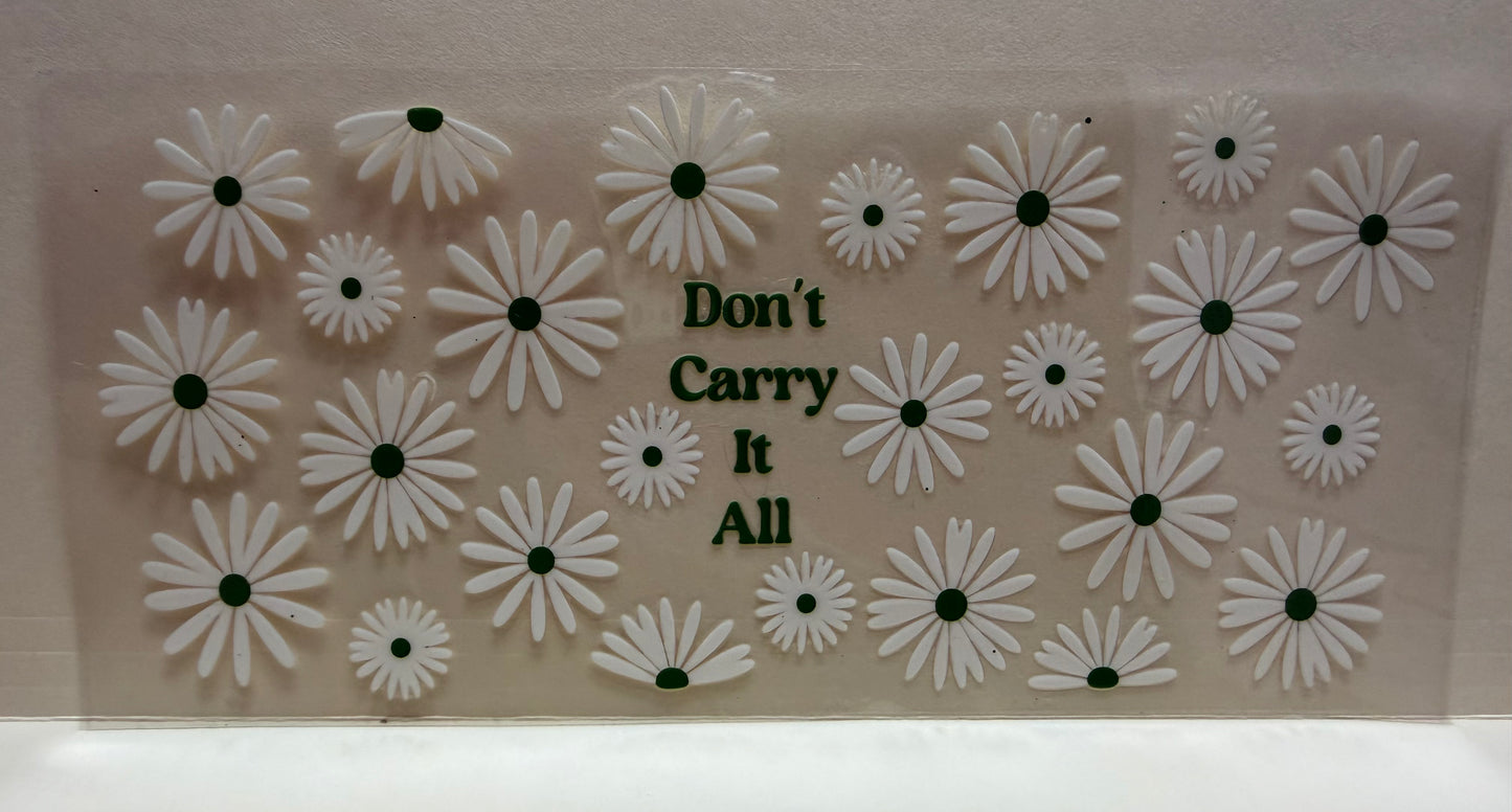Don’t carry flower decal