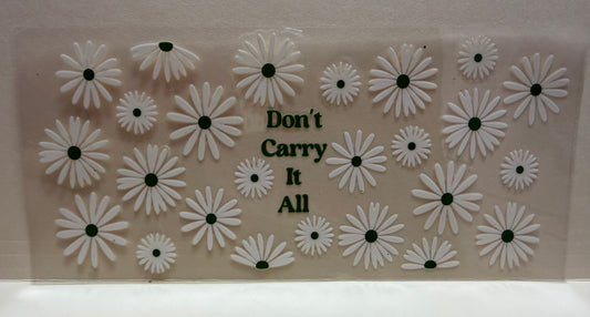 Don’t carry flower decal