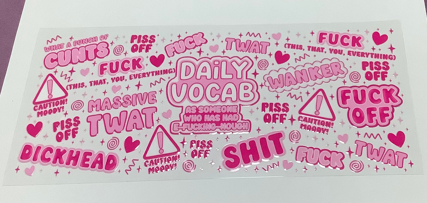 Daily vocab