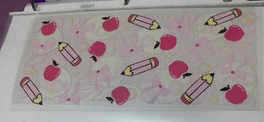 Pencils apples