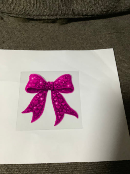 Fuchsia bow ￼